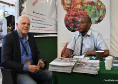 Dick van Raamsdonk (Chief Executive Officer) from HPP, organizer of the IFTEX, together with Masila Kanyingi from Florinews.